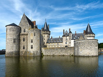 hrad během dne, hrad, sully, loire, budova, historicky, zámek de sully sur loire, hrad ve Francii, vodní hrad, romantika, zámek v údolí loiry