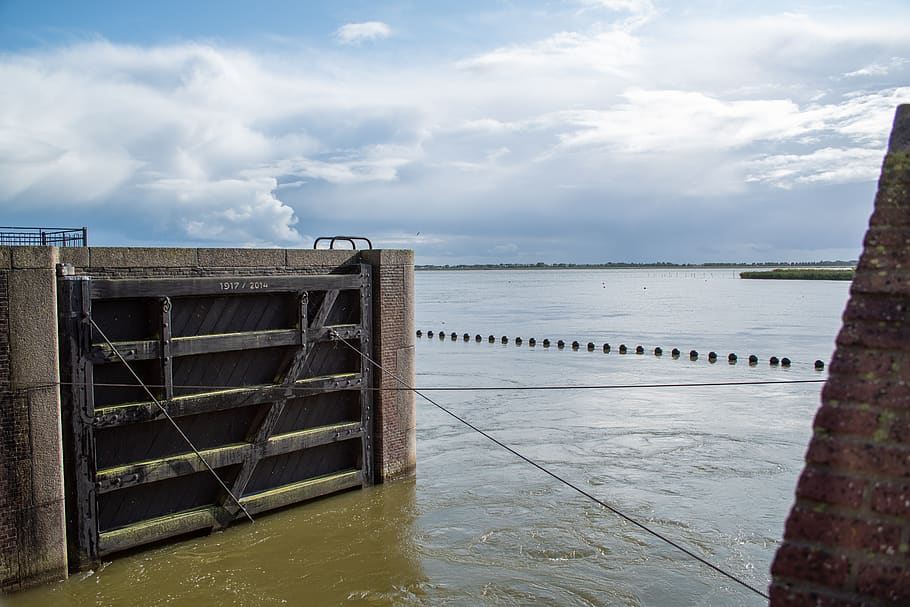 lago, difesa dalle inondazioni, culturale, Fryslân, vecchio, pompaggio, patrimonio mondiale dell'unesco, Woudagemaal