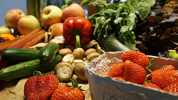 frutta, verdure, mercato, nutrizione, carote, natura morta, acquisto, salutare, cibo, non trattata, vitamine