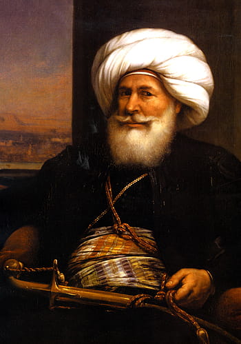 first, khedive, egypt, Muhammad Ali Pasha, Khedive of Egypt, first khedive of egypt, man, muhammed ali pasha, painting, person, portrait