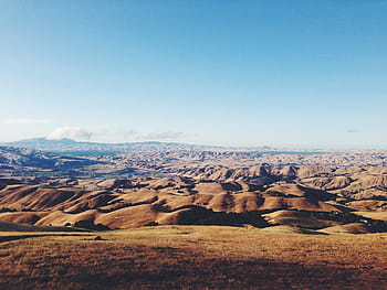 terra deserta, paesaggio, fotografia, deserto, sabbia, duna, cielo, blu, nuvole, montagne, colline