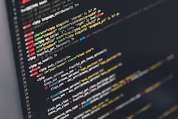 turned, flat, screen, monitor, computer code, code, code editor, coding, computer, data, developing