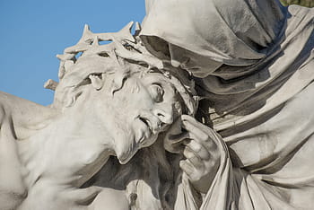 jesus christ, mary statue, Pieta, Christ, Passion, basilique, church, marseille, statue, outdoors, sculpture
