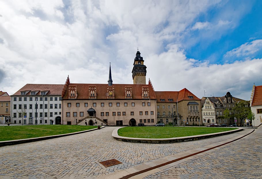 zeitz, saxony-anhalt, Německo, staré Město, stará budova, prostor, budova, architektura, Zajímavosti, slavné místo, exteriér budovy
