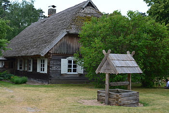 skanzen, muzeum, architektura, litva, architektura, rumsiskes, venkov, vesnice, Dům, dřevo - materiál, chalupa, venkovské scény