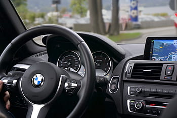 πρόσωπο, κράτημα, μαύρος, τιμόνι bmw, αυτοκίνητο, οδήγηση, Διαδρομή, εσωτερικό, πλοήγηση, ταχύμετρο, bmw