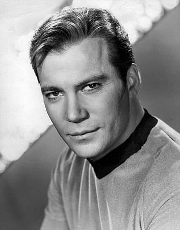 φωτογραφία σε κλίμακα του γκρι, άνδρας, william shatner, καπετάνιος καπετάνιος, james t kirk, star trek, trekkie, τηλεόραση, ηθοποιός, κινηματογραφικές ταινίες, κινηματογράφος