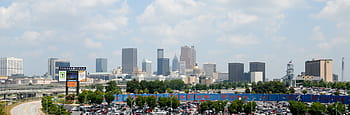 ville pendant la journée, Atlanta, Géorgie, ville, paysage, atlanta, Géorgie, vue aérienne, centre ville, architecture, Etats-Unis, paysage urbain