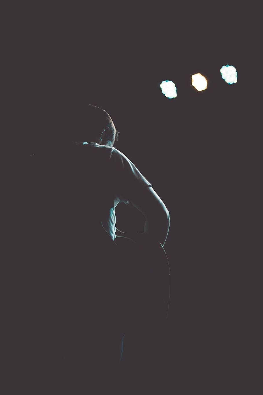 silhouette, male, musician, man, guitar, music, guitarist, young, play, rock, instrument