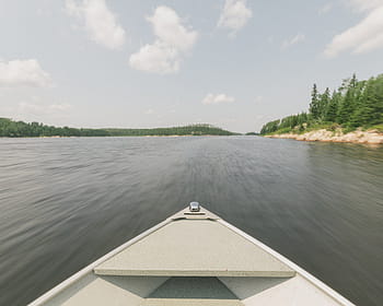 timelapse fotografie, barcă, alb, corp, apă, timpul zilei, canoe, lac, râu, peisaj, natură