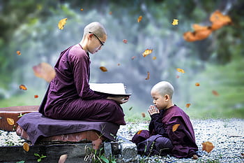 theravada buddhism, sayalay, nun, buddhist, monastery, religion, religious, culture, anjali, respectful, spirituality
