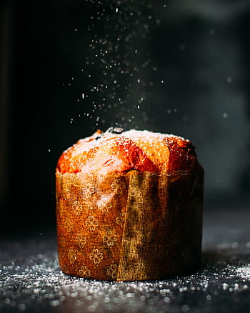 orange, textile, black, surface, tilt shift lens photography, red, bread, food, bake, bakery, sweets