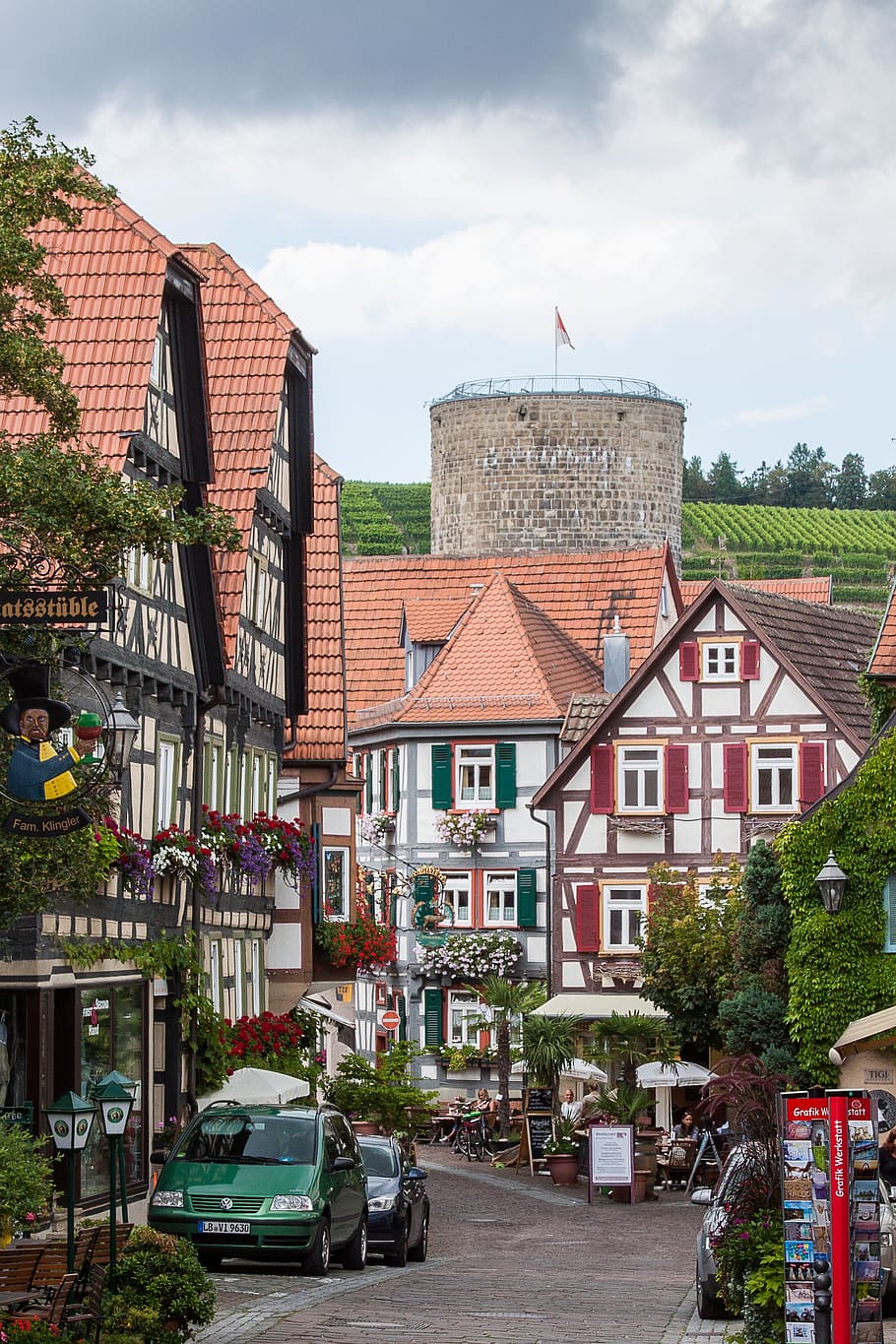 besigheim, Kirch silnice, staré Město, vazník, šváb, vinařské vesnice, baden württemberg