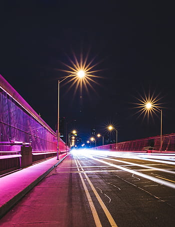 fotografie cu fotografie, autoturisme, drum, luminile de drum, lung, expunere, transport, fotografie, întuneric, expunere lungă, noapte