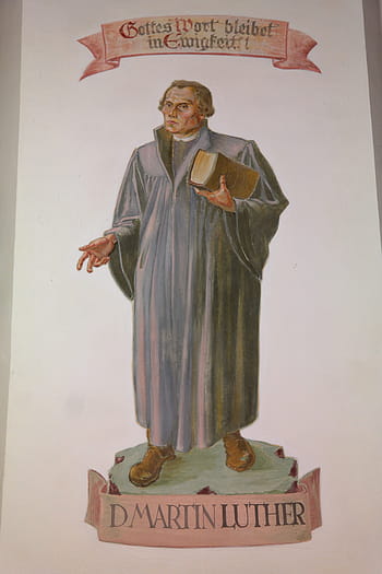 martin luther, ritratto, dipinto, ritratto, pittura, persona, uomo, umano, chiesa parrocchiale st franziskus, protestante, er cantando, tesoro d'arte