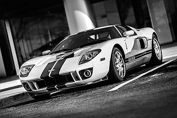 gri tonlamalı fotoğraf, Süper, araba, GT, ford, hız, güç, Oto, yarış, Spor araba, stil