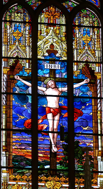 finestra della chiesa, finestra, finestra con vetro temperato, fede, Gesù, storicamente, cristianesimo, attraversare, passione, Buon venerdì, chiesa del castello
