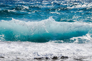 sea, wave, time, lapse, photography, smashing, foam, spray, nature, wind, power
