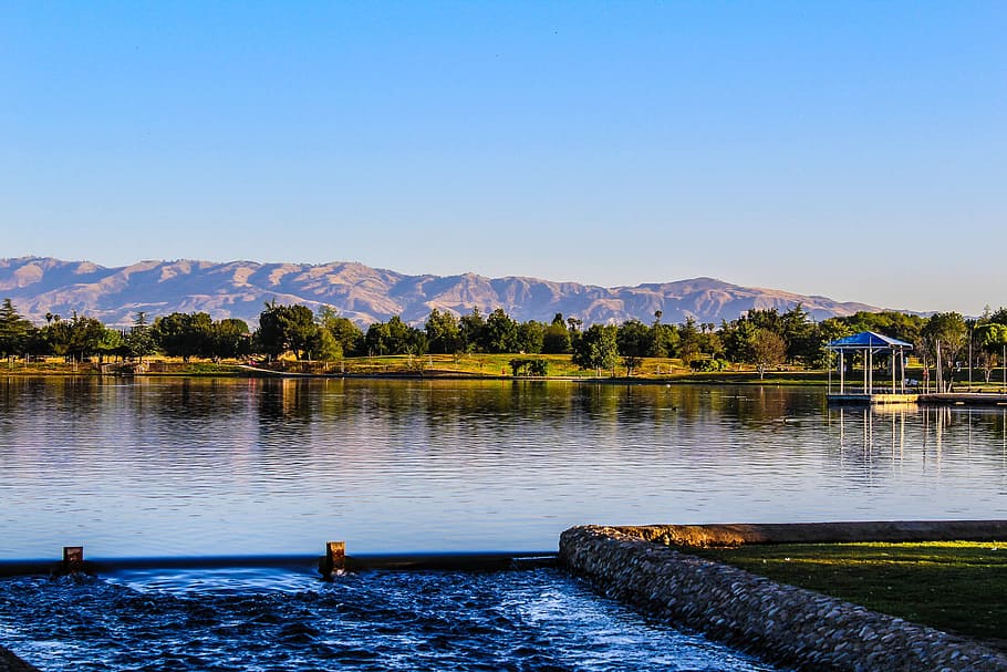 balboa jezero, voda, jezero, Kalifornie, venkovní, letní, rodina, nebe, cestovat, park, Příroda