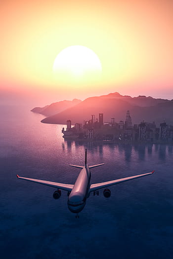 white, passenger plane, flying, mid, air, airplane, travel, adventure, plane, vacation, trip