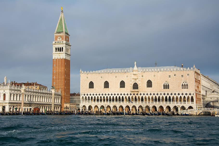 big, ben, london, daytime, doge's palace, venice, church, steeple, st mark's square, campanile