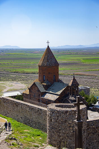 khor virap, armenia, religious, church, the caucasus, christianity, asia, religion, architecture, landscape, orthodox