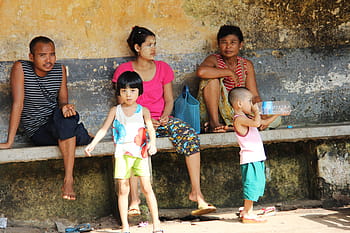 burmese, local, yangon, myanmar, tourist, travel, hot, day, friendly, happy, village