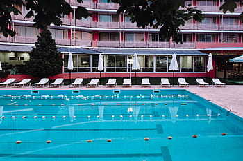 verano, agua, vacaciones, piscina, natación, agua azul, azul, rasgado