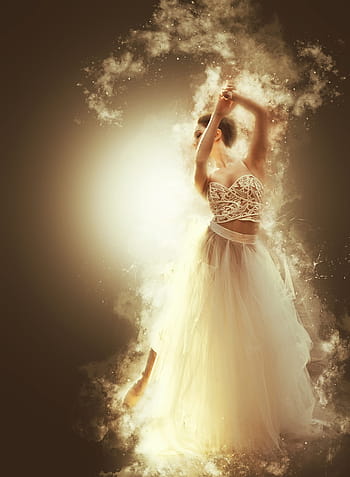 woman, white, bridal, gown, bride, dance, ethereal, dream, smoke, smoky, love