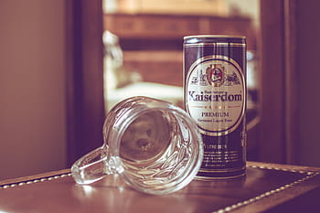 prémii kaiserdom, vedle, skleněné pivo hrnek, hnědý, povrch dřeva, kaiserdom, umět, Průhledná, pití, sklenka, Černá