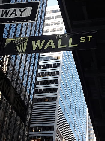 black, yellow, wall st, st., signage, New York City, City, Wall, Wall Street, Stock Market, manhattan, urban