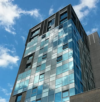 budova, město, nebe, Okna, architektura, městský, mraky, podnikání, kanceláří, byt