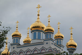 Lotyšsko, daugavpils, architektura, kostel, ruština, ortodoxní, kupole, náboženství, místo uctívání, duchovno, stavba