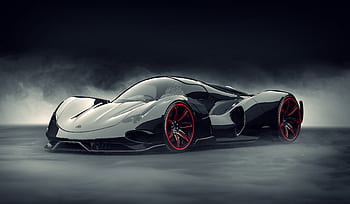 Černá, auto, pojem, vozidlo, Rychlost, přeprava, rychle, design, luxus, automobilového průmyslu, 3d