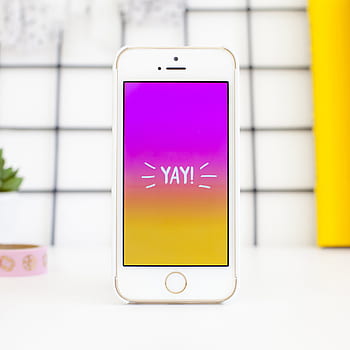 mobile, phone, screen, happy, concept, colorful, bright, minimal, creative, design, communication