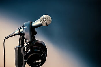 mikrofon, mic, sluchátka, etapa, zpívat, hudba, mluvit, Zvuk