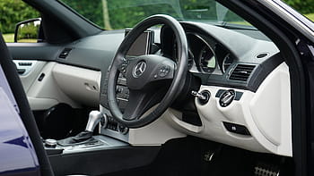 Černá, mercedes-benz auto volant, auto, volant, řízení, kolo, vozidlo, přístrojová deska, interiér, panel, světlo