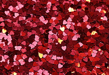 red, hearts decor lot, background, texture, heart, red heart, sparkle, sparkling, close, backgrounds, abstract