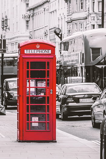 selective, color, red, telephone booth, london, phone booth, england, red telephone box, british, dispensary, telephone house
