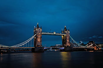 Tower Bridge, Londra, ponte, architettura, punto di riferimento, Londra, città, orizzonte, urbano, viaggio, buio, notte