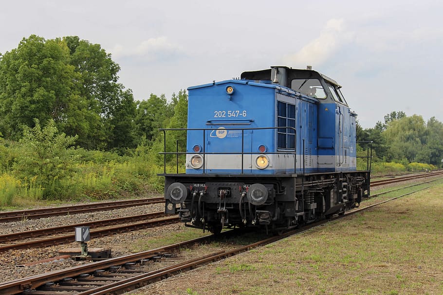 railway company potsdam, egp, diesel locomotive, freight transport, prignitz, kyritz, rail traffic, v100, br202, railway station, rail freight transport