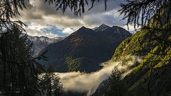 alpino, autunno, paesaggio, montagne, natura, panorama, vista, umore, escursioni a piedi, montagna, paesaggio di montagna