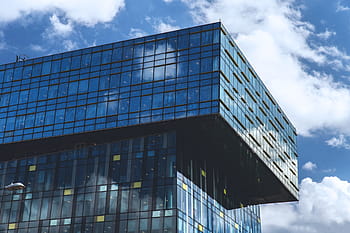 edificio per uffici in vetro, catturato, blu, cielo, bicchiere, cielo blu, architettura, costruzione, città, finestra, edificio per uffici