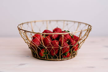Morangos frescos, frutas, morangos, saudável, fresco, vermelho, fruta, comida, frescura, cesta, gourmet