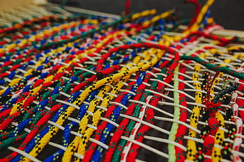 cordas entrelaçadas coloridas, Colorido, cordas, plano de fundo, segmento, fio, trança, tecer, têxtil, laço, multi Colorido