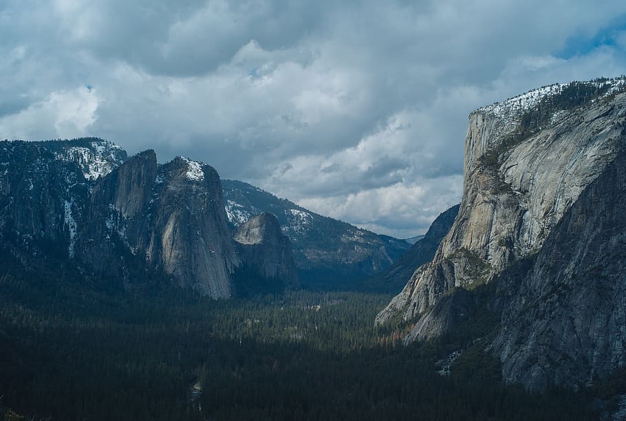 yosemite, park, Příroda, národní, yosemitu, park, Kalifornie, cestovat, les, usa, letní, hora