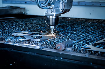 gray metal machine, laser, cutting, machine, plasma, sparks, technology, kielce, polytechnic university which, buildings, architecture