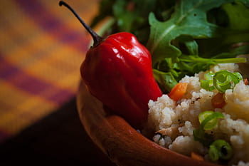 bell pepper, ingredient, spices, rice, green, vegetable, food