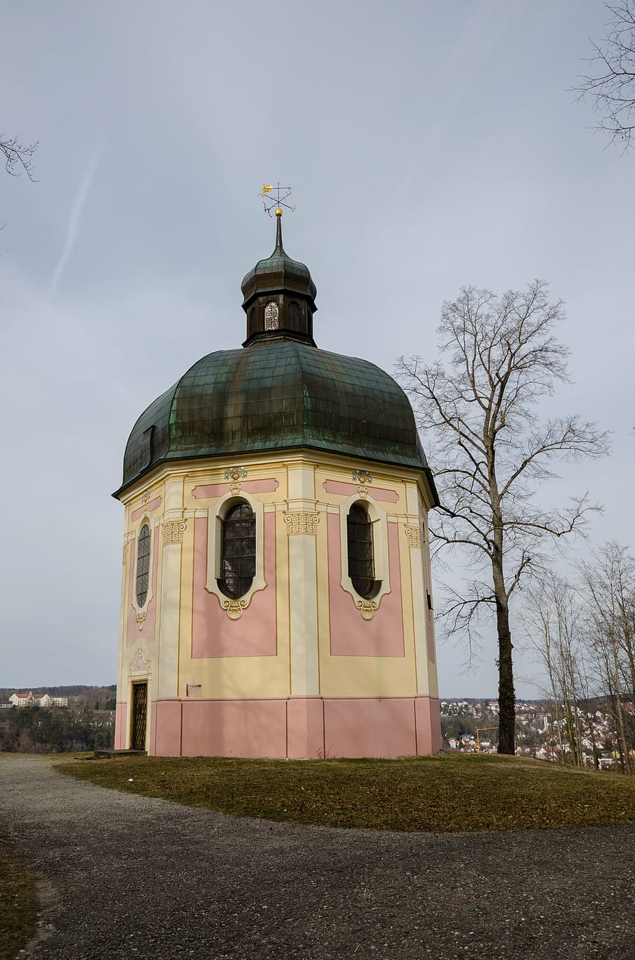 sigmaringen, baden württemberg, swabian alb, germany, viewpoint, josef berg, chapel, st joseph's chapel
