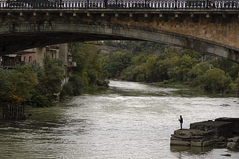 river, kura, tbilisi, travel, social documentary, fisherman, fishing, fishery, angling, georgia, wallpaper